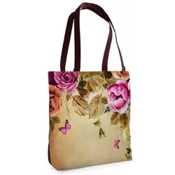 Textilní taška Tenderness Kouzelné květiny – stylový shopper na zip