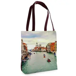 Textilní taška Tenderness Benátky – stylový shopper na zip 