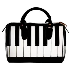 Dámská kabelka Barrel – textilní potisk Hudba