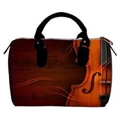 Dámská kabelka Barrel – textilní potisk Hudba