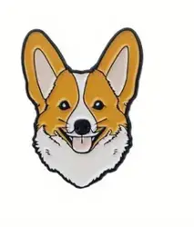 Smaltovaný pin – Korgi 2,2 × 3,1 cm