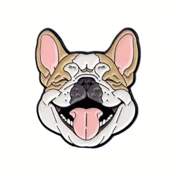 Smaltovaný pin – Buldok 2,5 × 2,7 cm