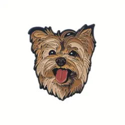 Smaltovaný pin – Jorkšírský teriér 3,5 × 3 cm