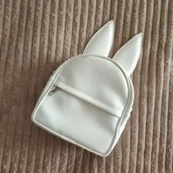 Mini batůžek s oušky bílá 