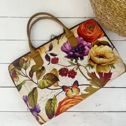 Taška Sakvoyage na notebook XXL Květiny