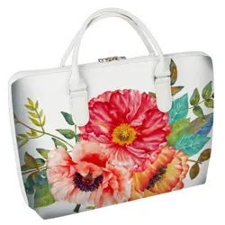 Taška Sakvoyage na notebook Květiny na bílém pozadí