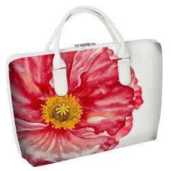 Taška Sakvoyage na notebook Květina na bílém pozadí