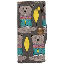 Klíčenka do kabelky – barevná kapsička na klíče s karabinkami Medvídci