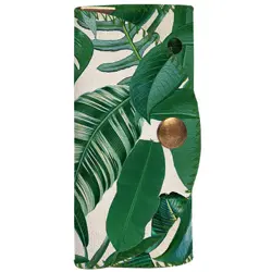 Klíčenka do kabelky – barevná kapsička na klíče s karabinkami Tropické listy