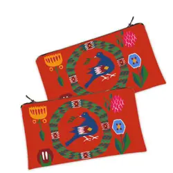 Kosmetická taška MINI – malá látková taštička s potiskem Ptáček