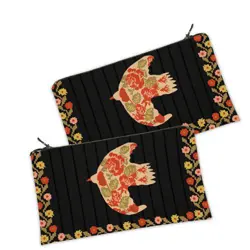 Kosmetická taška MINI – malá látková taštička s potiskem Ptáček