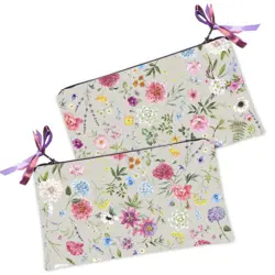 Kosmetická taška MINI – malá látková taštička s potiskem Květinový vzor