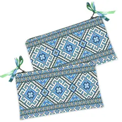 Kosmetická taška MINI – malá látková taštička s potiskem ornament