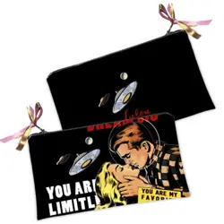 Kosmetická taška MINI – malá látková taštička s potiskem  Jsi můj nejoblíbenější člověk