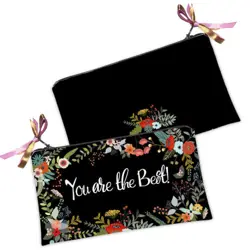 Kosmetická taška MINI – malá látková taštička s potiskem  You are the best