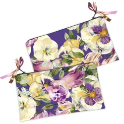 Kosmetická taška MINI – malá látková taštička s potiskem Krásné květiny