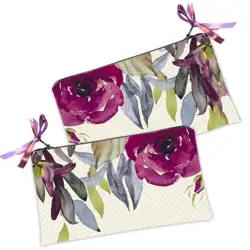 Kosmetická taška MINI – malá látková taštička s potiskem Rose