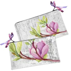 Kosmetická taška MINI – malá látková taštička s potiskem Magnolia