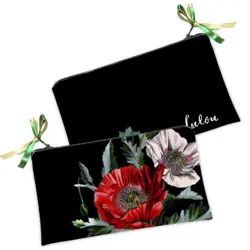 Kosmetická taška MINI – malá látková taštička s potiskem Máky