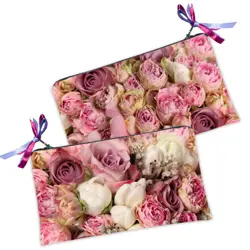 Kosmetická taška MINI – malá látková taštička s potiskem Růže