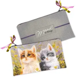 Kosmetická taška MINI – malá látková taštička s potiskem Roztomilá koťátka