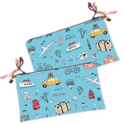 Kosmetická taška MINI – malá látková taštička s potiskem Travel