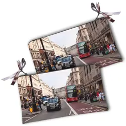 Kosmetická taška MINI – malá látková taštička s potiskem Londýn