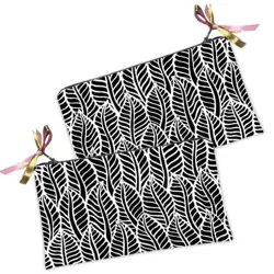 Kosmetická taška MINI – malá látková taštička s potiskem Leaves