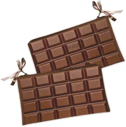 Kosmetická taška MINI – malá látková taštička s potiskem Tabulka čokolády