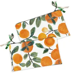 Kosmetická taška MINI – malá látková taštička s potiskem Mandarinky