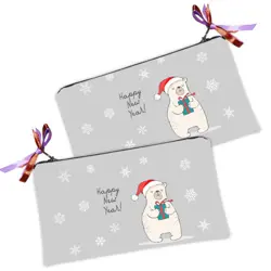 Kosmetická taška MINI – malá látková taštička s potiskem  Happy New Year!