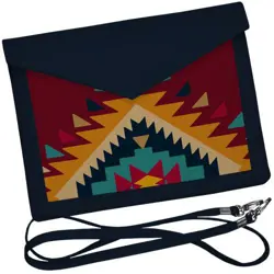 Dámský klutch konvert – elegantní sametová kabelka s potiskem Etnický ornament