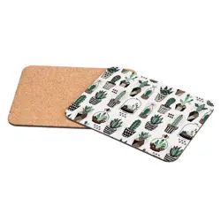 Korková podložka 25 × 19 cm – Kaktus
