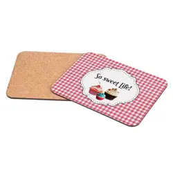 Korková podložka 25 × 19 cm – So sweet life!