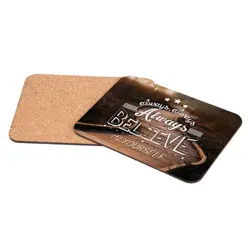 Korková podložka 25 × 19 cm – Believe