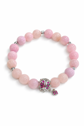 Náramek z růženínu s přívěskem Beruška