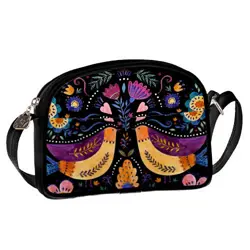 Dětská kabelka Junior Girl   Ptáci na černém pozadí