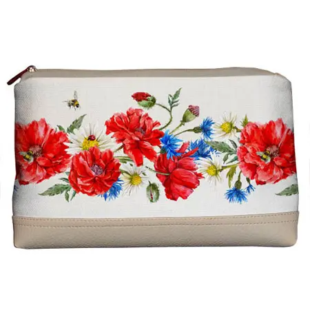 Kosmetická taška Lovely Vlčí máky a chrpy