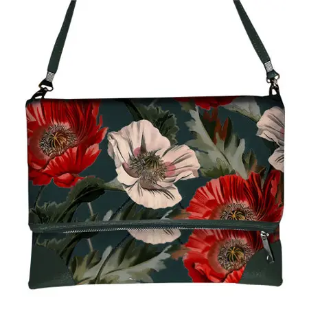 Kabelka pretty Červené a bílé máky