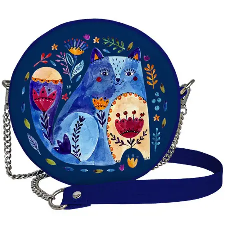Kabelka tablet  Modrá kočka