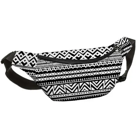 Ledvinka BUMBAG Černobílý vzor