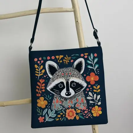 Kabelka Taystra Mýval mezi květinami