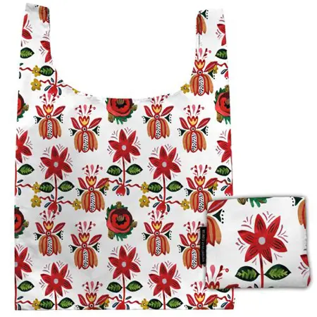 Skládací nákupní taška Květiny