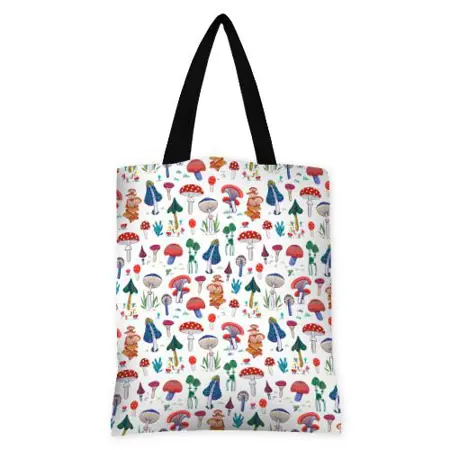 Kabelka original Muchomůrky na bílém