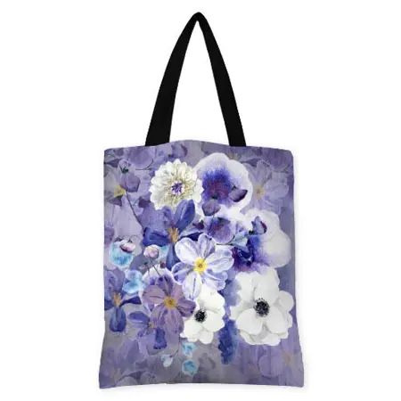 Kabelka original Květiny na šeříkovém pozadí