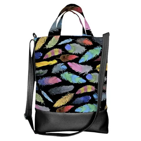 Kabelka city Barevné peří