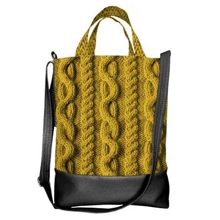 Kabelka city Žlutý úplet