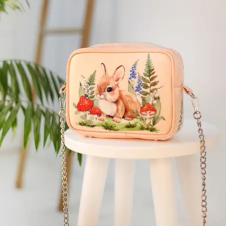 Kabelka na řetízku Cherie  Zajíček a muchomůrky