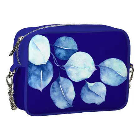 Kabelka na řetízku Cherie Modré listy
