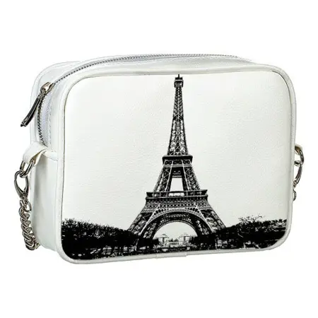Kabelka na řetízku Cherie Eiffelova věž na bílém pozadí